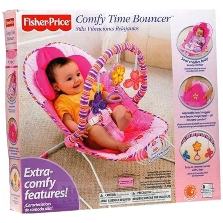 Fisher Price Music And Soothe Bouncer - Pink