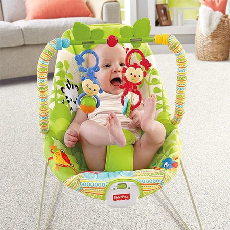 Fisher Price Music And Soothe Bouncer Green