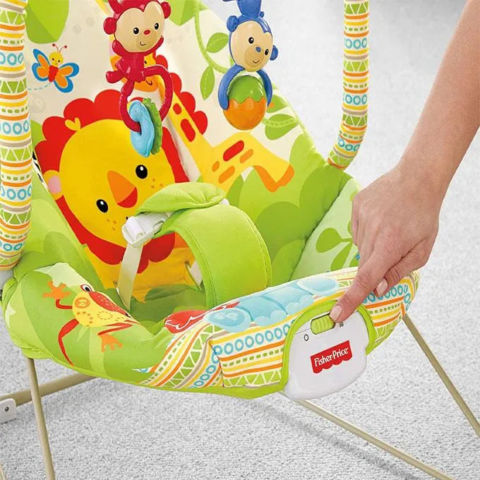 Fisher Price Music And Soothe Bouncer Green