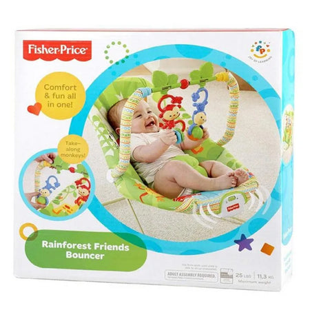 Fisher Price Music And Soothe Bouncer Green