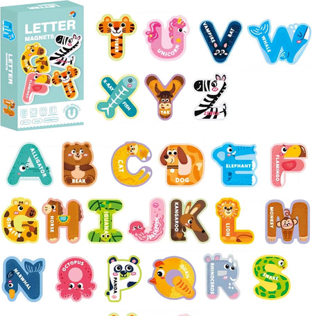 Animal Fridge Magnetic Letters A to Z – 26 Pieces