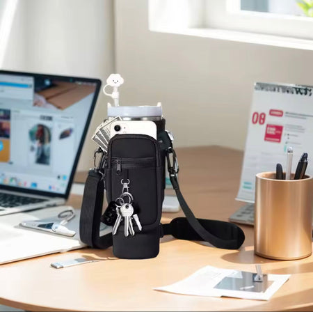 shoulder strap water bottle cover image 3