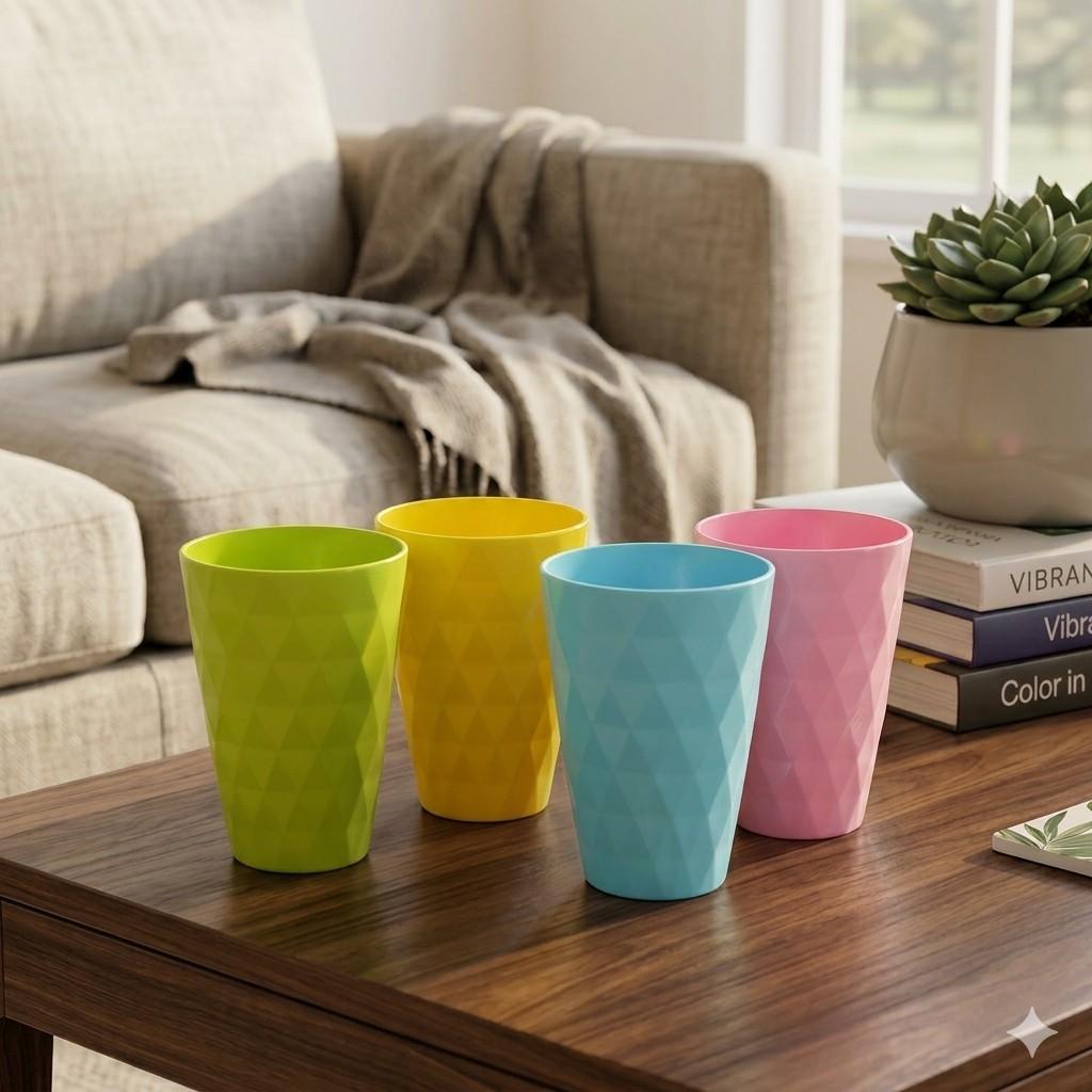 Imperial Rainbow Glass 4pc/reusable Drinking Glass image 2