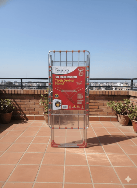 Imperial Full Stainless Steel Cloth Drying Stand image 2
