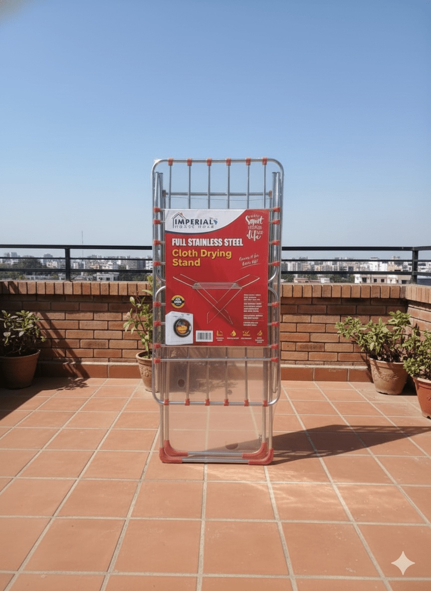 Imperial Full Stainless Steel Cloth Drying Stand image 2