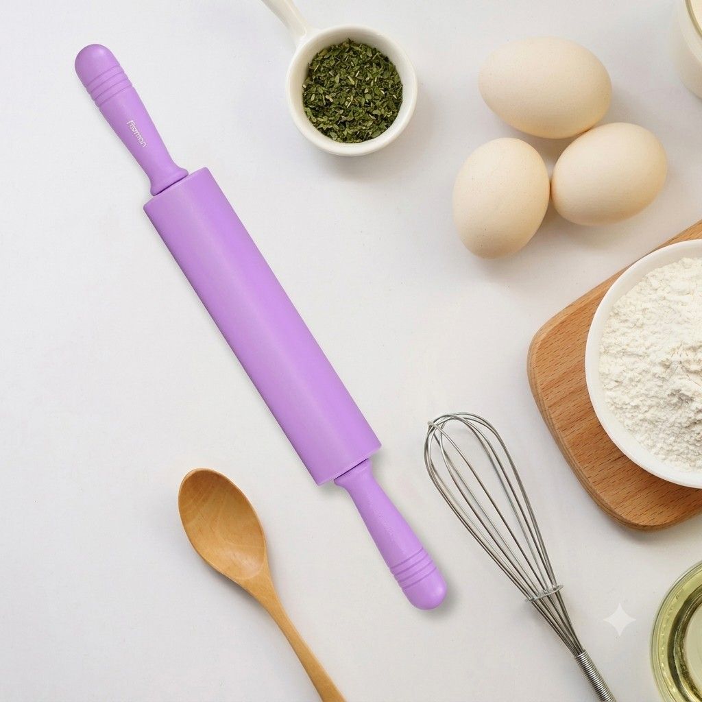 Premium Non-Stick Silicone Rolling Belan – Ergonomic Rotating Handle for Effortless Baking image 4