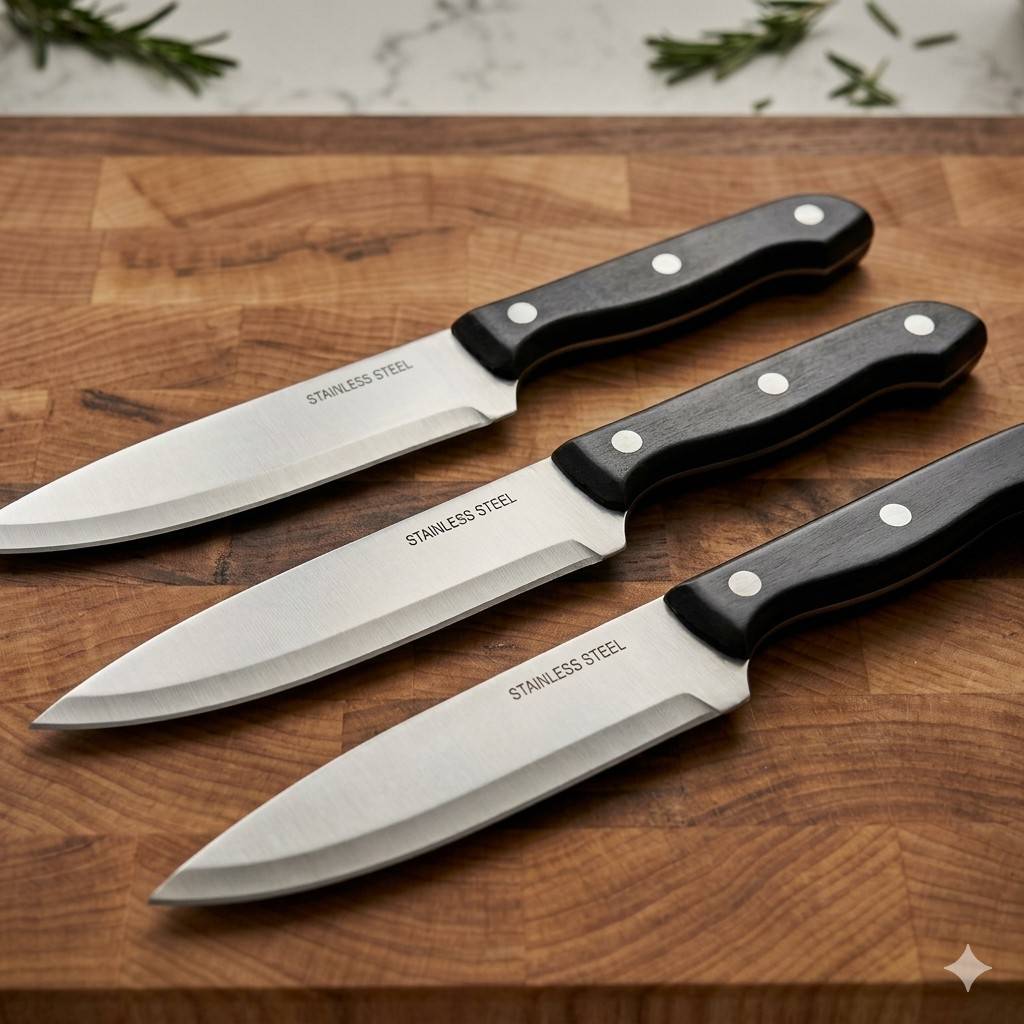 Stainless Steel Precision Chef Utility Knife – Single Unit Kitchen Knife for Meat and Vegetable and More main image