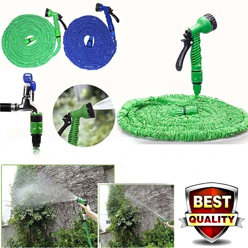 Heavy Duty Expandable Flexible Garden Magic Water Hose Pipe With Spray Gun main image
