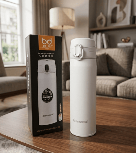 BANGDA Lightweight Stainless Steel Vacuum Insulated Travel Bottle – Leak-Proof Flip Top, 500ml image 2