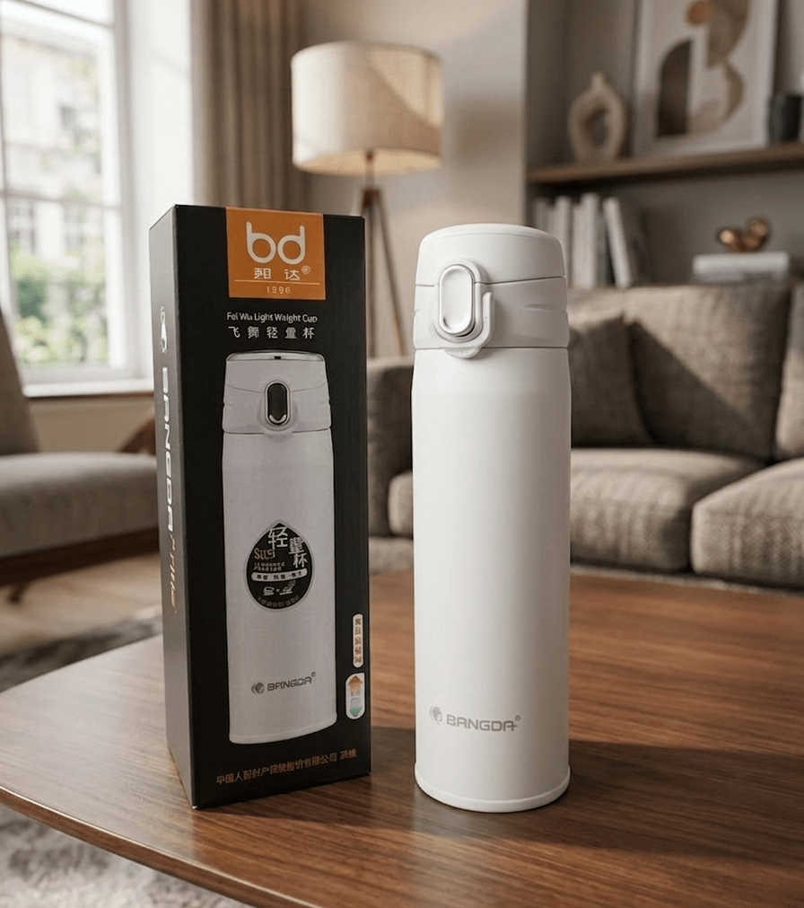 BANGDA Lightweight Stainless Steel Vacuum Insulated Travel Bottle – Leak-Proof Flip Top, 500ml image 2