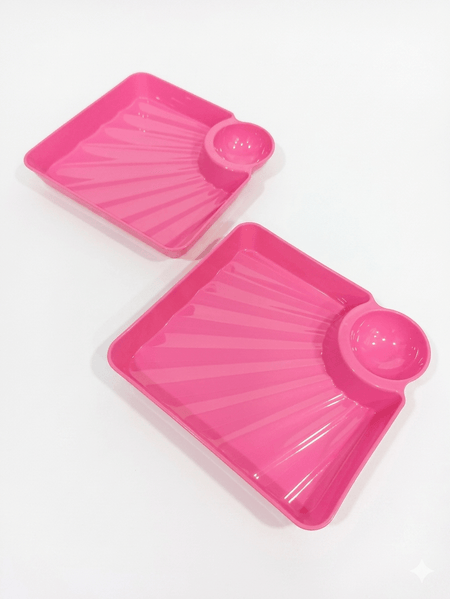 Chip and Dip Snack Dish Set – Pack of 2 Versatile Appetizer Serving Plates image 6