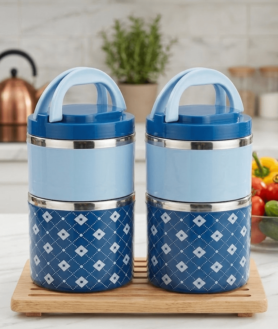 Premium Double-Layer Stainless Steel Insulated Lunch Box – Eco-Friendly Thermal Food Container image 3