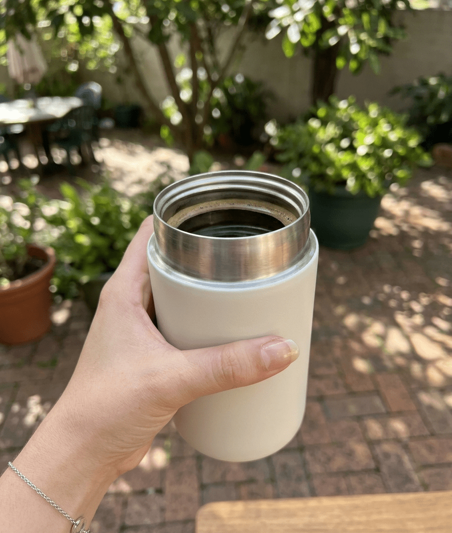 Insulated Stainless Steel Tumbler – 350ml Vacuum Sealed Travel Flask for Hot & Cold Drinks image 3