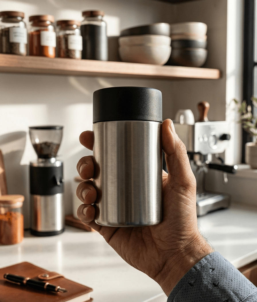 Insulated Stainless Steel Tumbler – 350ml Vacuum Sealed Travel Flask for Hot & Cold Drinks image 4