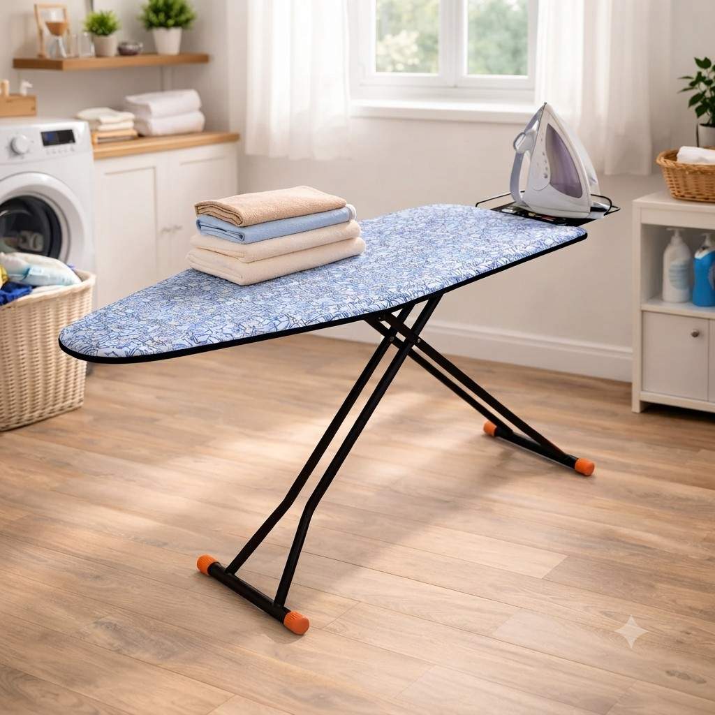 Classic Foldable Adjustable Ironing Board with Free Multi-Functional Magic Hanger image 2