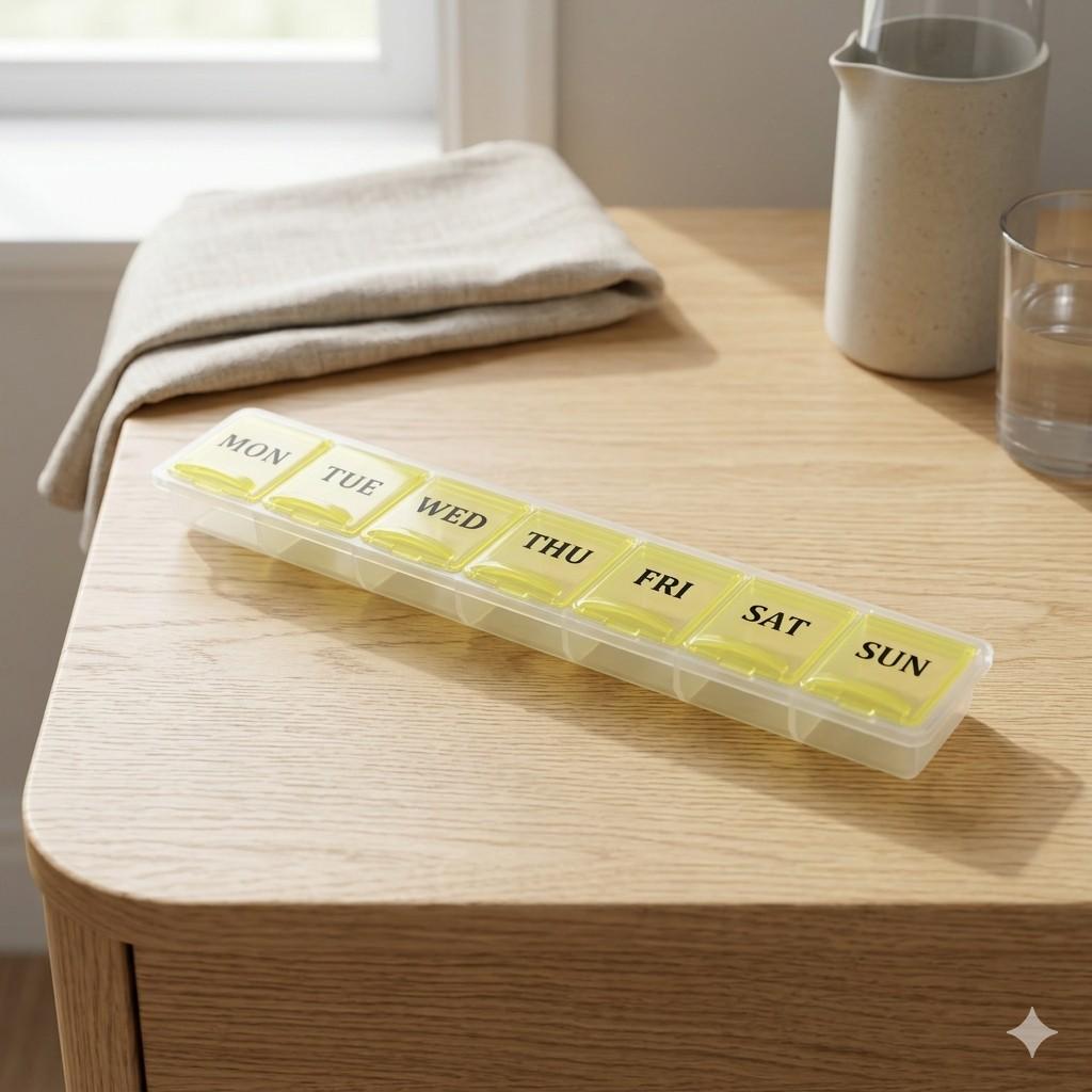 7-Day Weekly Pill Organizer – Compact Daily Medication Management Case image 2
