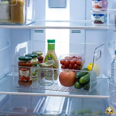 Premium Clear Multipurpose Storage Organizer Bin with Handles image 2