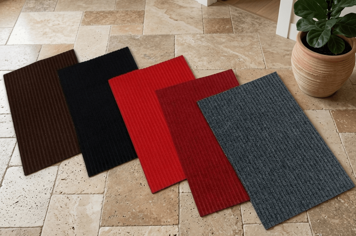 Heavy-Duty Ribbed Door Mat – Non-Slip Outdoor & Indoor Entrance Rug, Dirt Trapper Floor Mat image 4