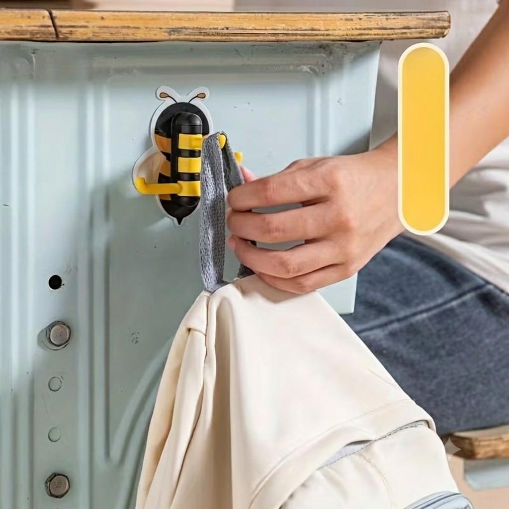 Adorable Bee-Shaped Wall Hook – Cute Self-Adhesive Organizer for Home & Office image 2