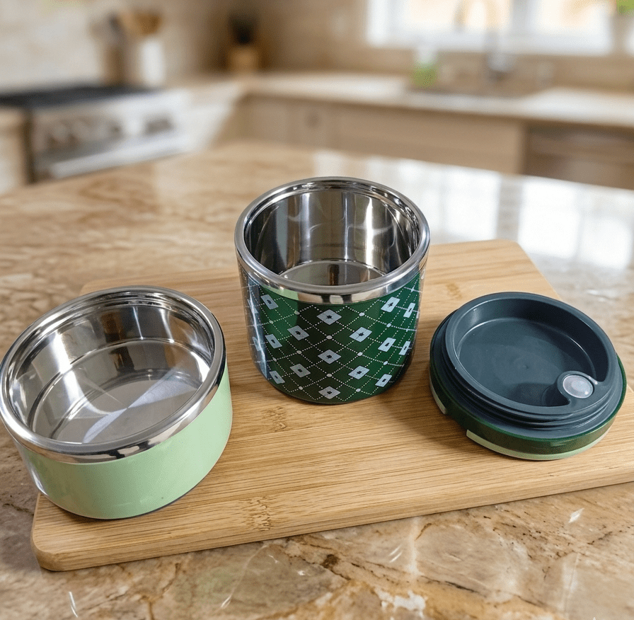 Premium Double-Layer Stainless Steel Insulated Lunch Box – Eco-Friendly Thermal Food Container image 4