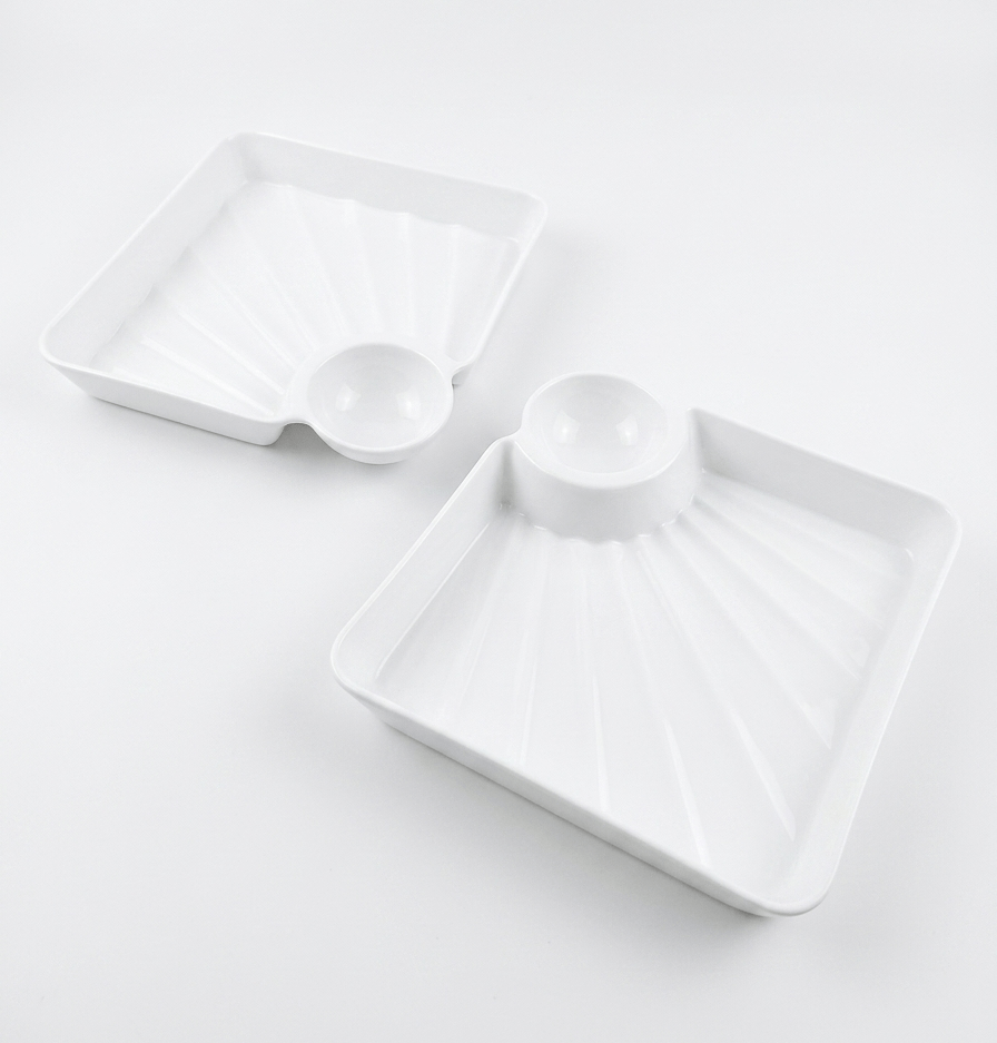 Chip and Dip Snack Dish Set – Pack of 2 Versatile Appetizer Serving Plates image 9