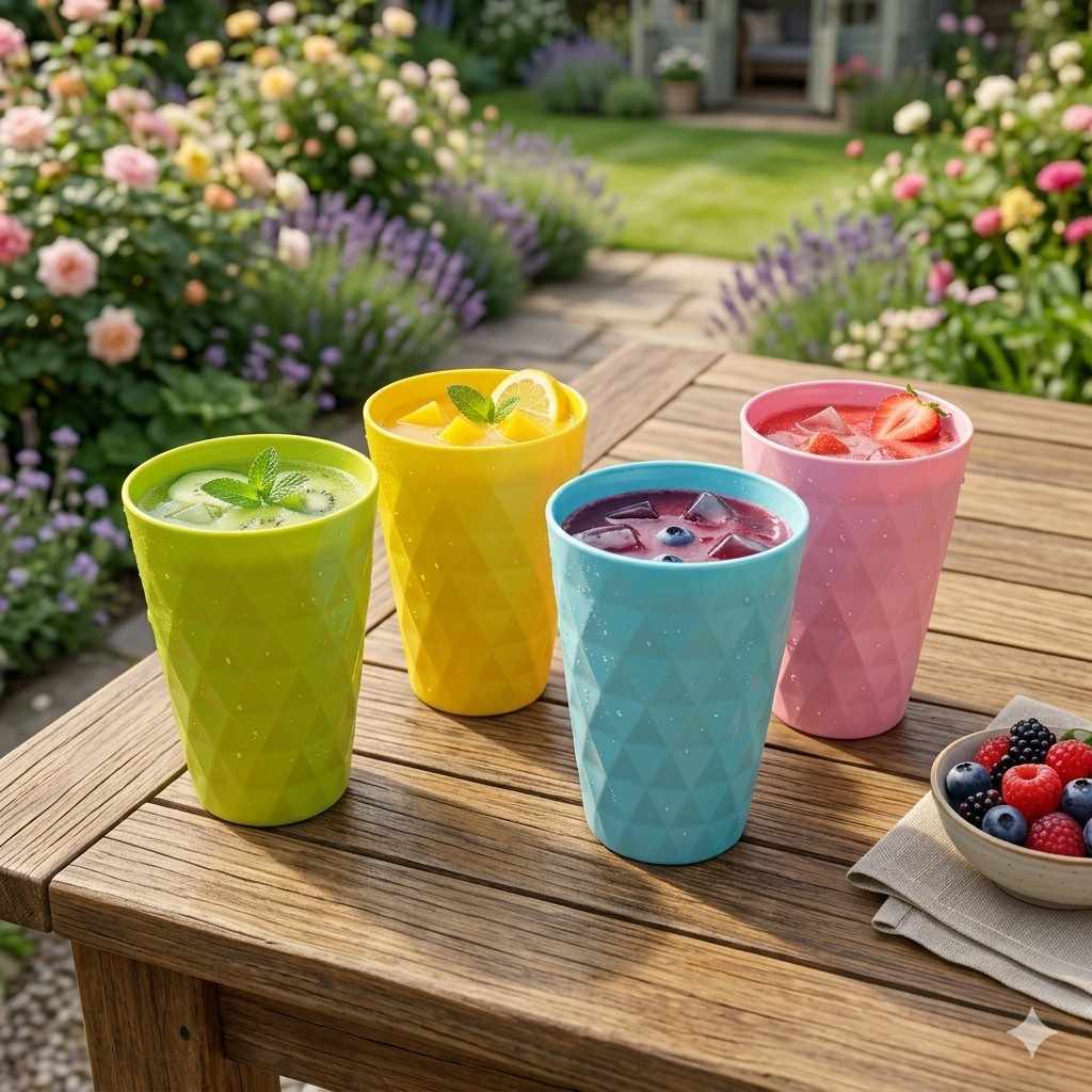 Imperial Rainbow Glass 4pc/reusable Drinking Glass image 3