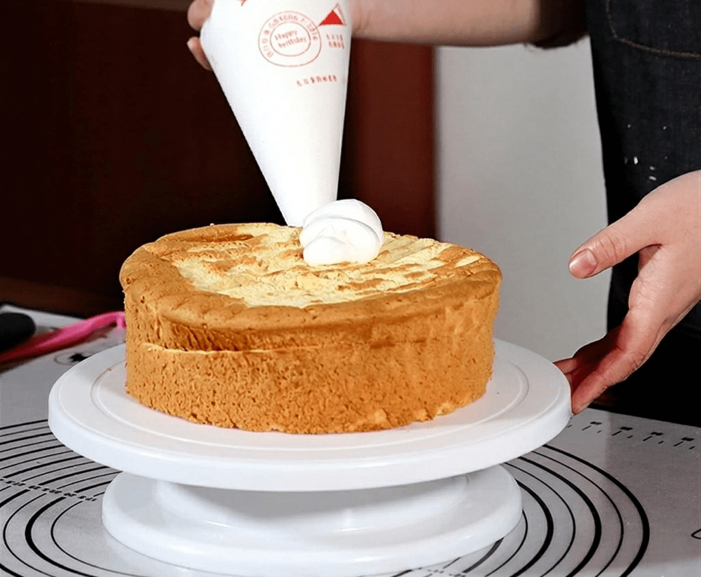 Cake Turntable Stand, Rotating Stable Anti-skid Round Cake Table, Cake Decorating Rotary Table, Kitchen Baking Tool, Revolving Dessert Serving Plate image 3
