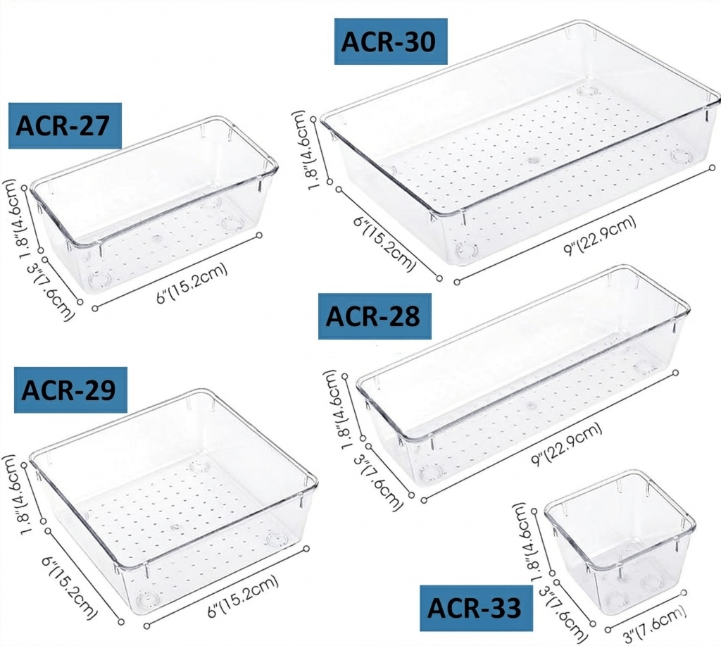 ARCYLIC DRAWER ORGANIZER image 2