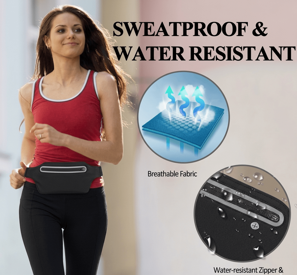 The Swift-Fit Slim Waist Bag – Lightweight & Adjustable Performance Belt image 2