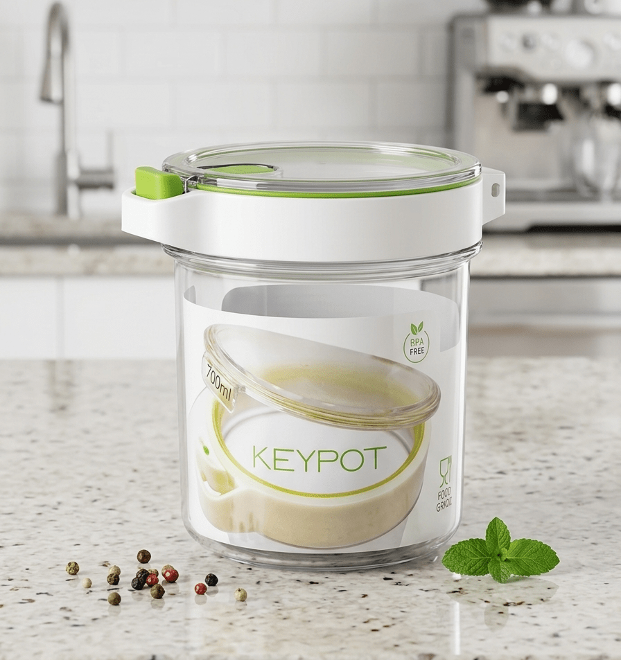 Keypot 700ml Premium Airtight Food Storage Container – BPA-Free & Stackable image 3