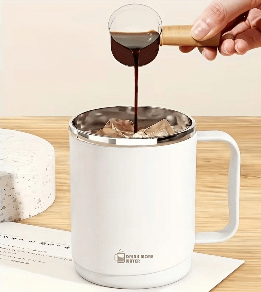 Mug with Lid Stainless Steel Coffee Cup for Men And Women Office High Value Insulated Cup for Drinking Water And Tea Cup image 2