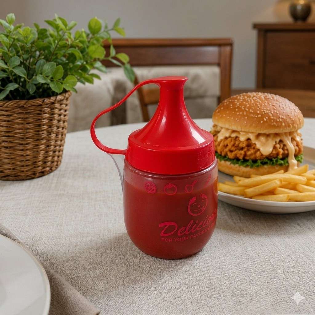 Plastic Squeeze Condiment Bottle | Leak-Proof Sauce Dispenser for Ketchup, Mustard, Mayo image 4