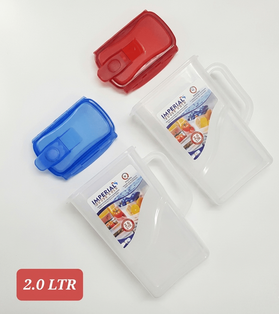 Imperial Fridge Door Water Jug– Translucent BPA-Free Pitchers with Easy-Pour Lids (1.5L, 1.7L, and 2.0L Sizes) image 3