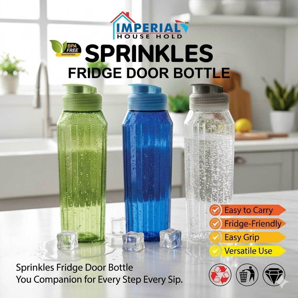 Imperial Sprinkles Fridge Door Water Bottle – 2-Piece Set (BPA Free) main image