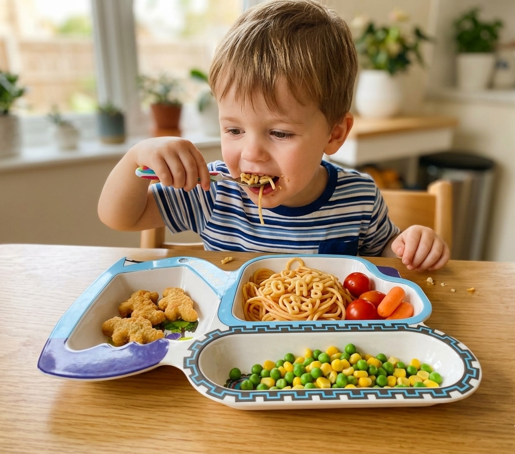 Construction Excavator Sectional Plate for Toddlers – Durable & Fun Mealtime Gear image 5
