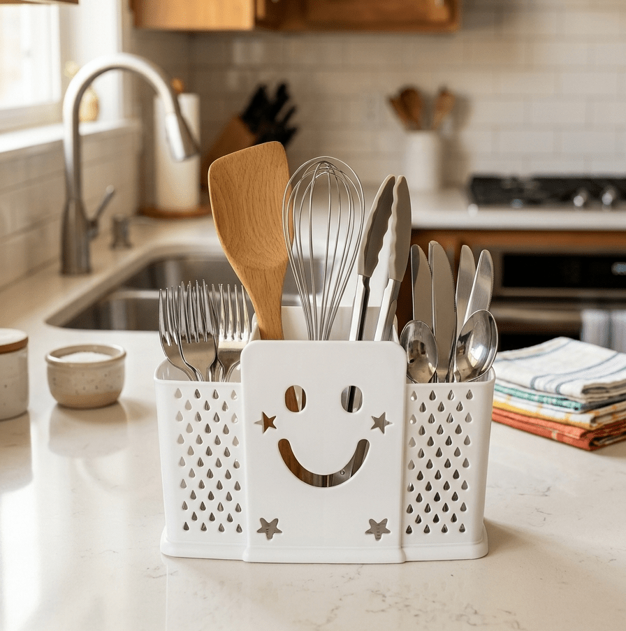 Imperial Happy Face Multi-Purpose Large Cutlery & Utility Holder image 3
