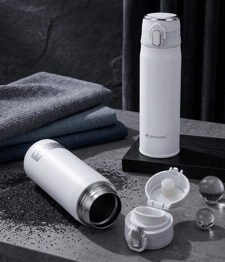 BANGDA Lightweight Stainless Steel Vacuum Insulated Travel Bottle – Leak-Proof Flip Top, 500ml image 3