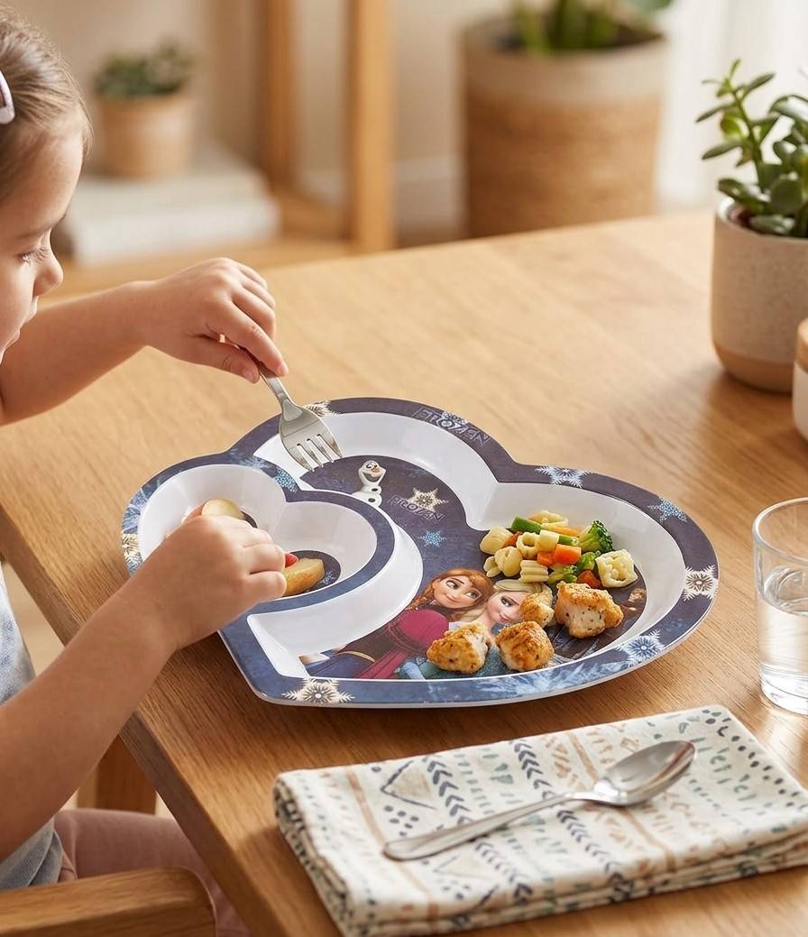 Premium Heart-Shaped Divided Kids’ Meal Plate – High-Quality Themed Serving Tray for Toddlers image 3