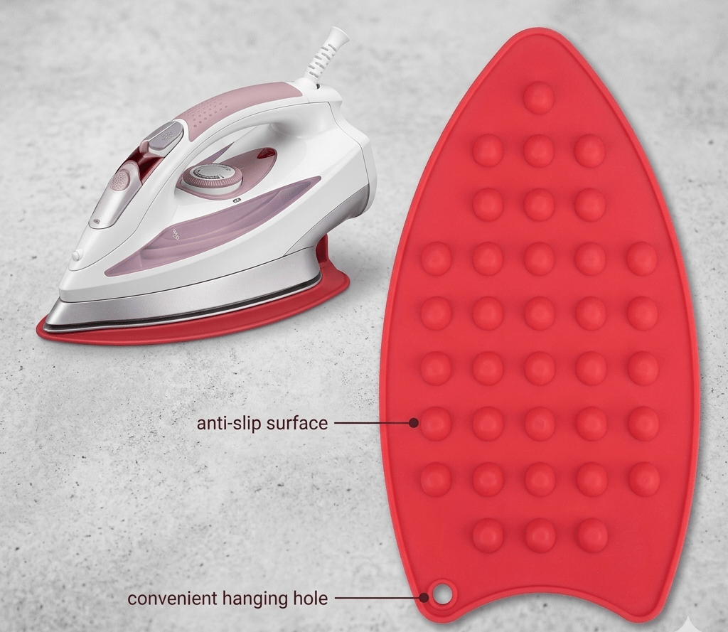 Non-Slip Flexible Silicone Ironing Mat for Steam Irons image 3
