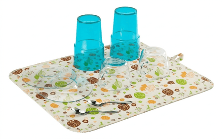 Premium Microfiber Kitchen Drain Mat: Heat-Resistant & Fast-Drying Countertop Protector image 3