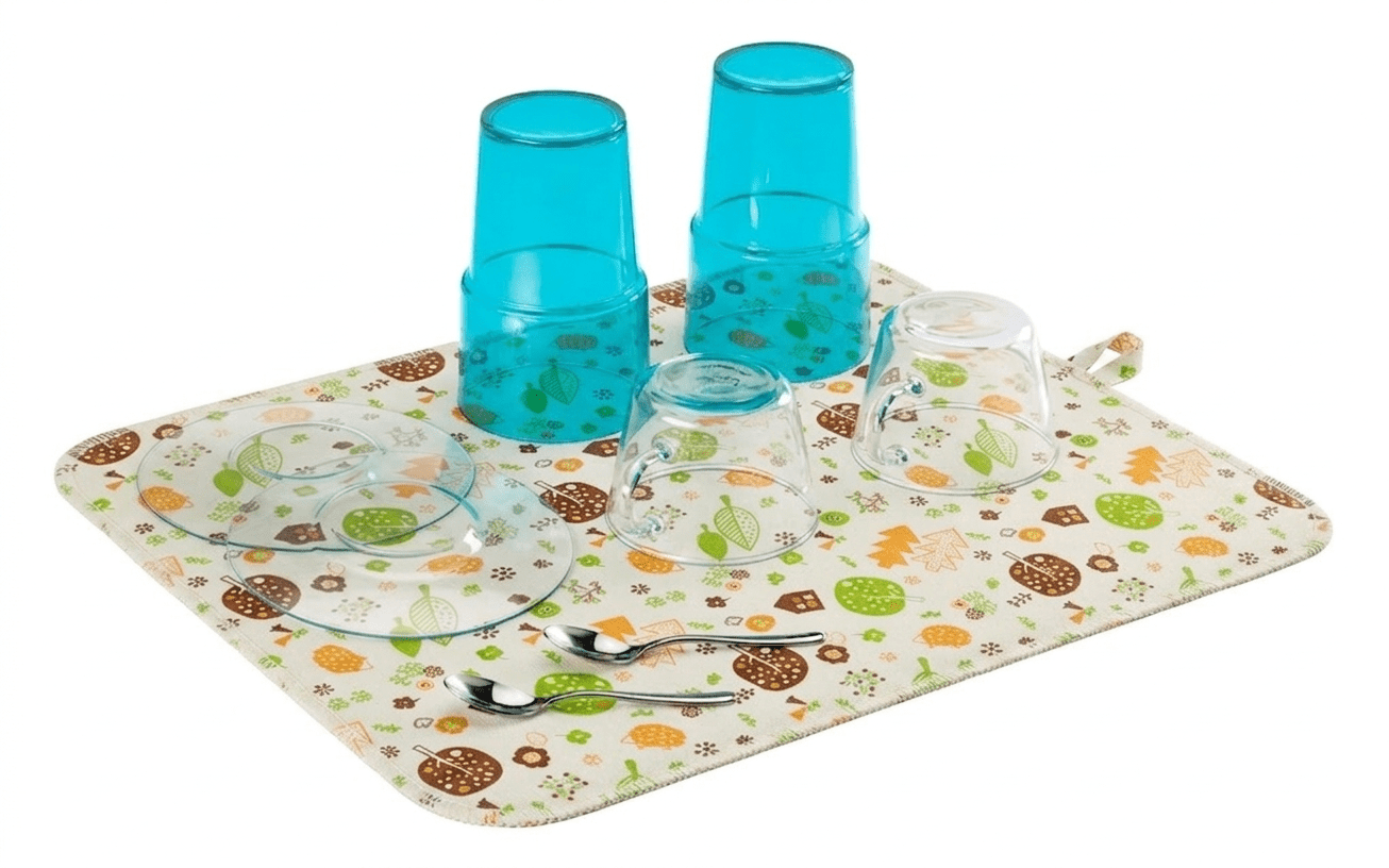 Premium Microfiber Kitchen Drain Mat: Heat-Resistant & Fast-Drying Countertop Protector image 3
