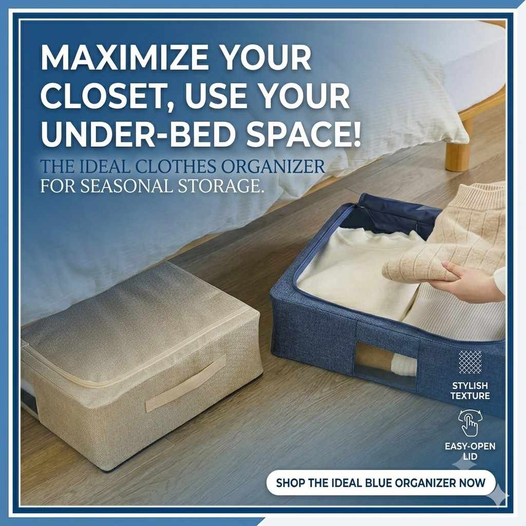Space-Saving Under-Bed Clothes Organizer main image
