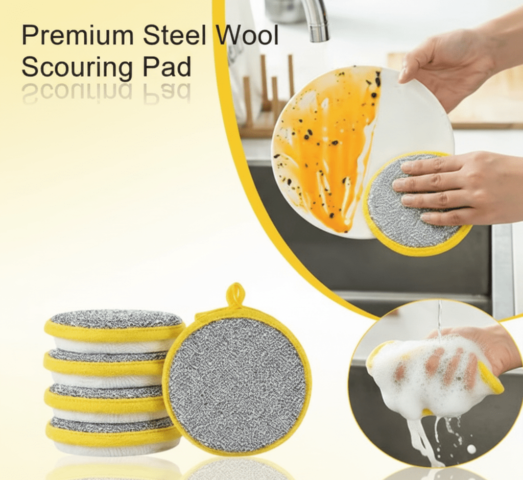 Premium Steel Wool Scouring Pad main image