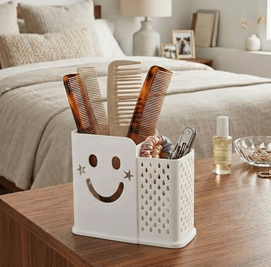 Imperial Happy Face Cutlery & Stationery Holder Small – Smiley Design Organizer image 4