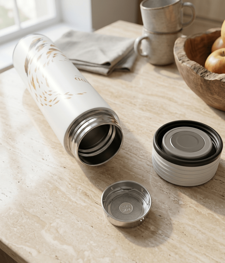 Leak-Proof Thermal Travel Tumbler – 12hr Hot & 24hr Cold – Includes Precision Tea Filter image 5