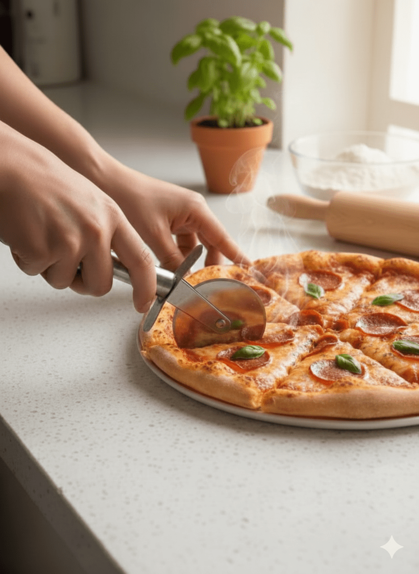 Stainless Steel Pizza Cutter Wheel image 3