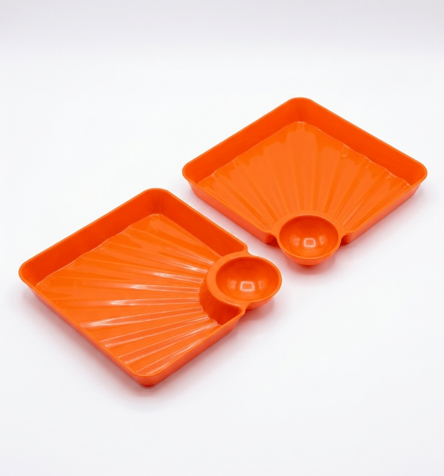 Chip and Dip Snack Dish Set – Pack of 2 Versatile Appetizer Serving Plates image 5