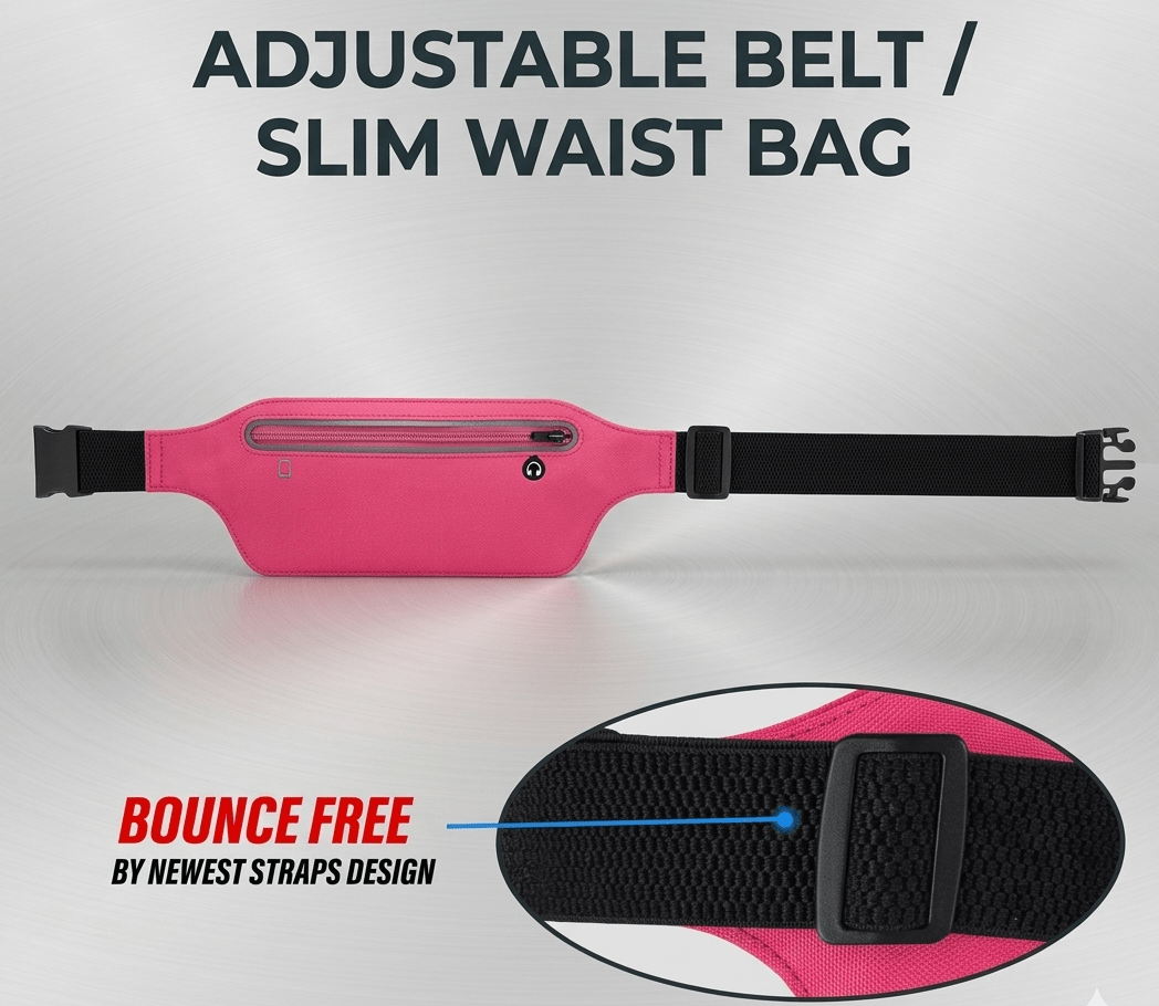 The Swift-Fit Slim Waist Bag – Lightweight & Adjustable Performance Belt image 4