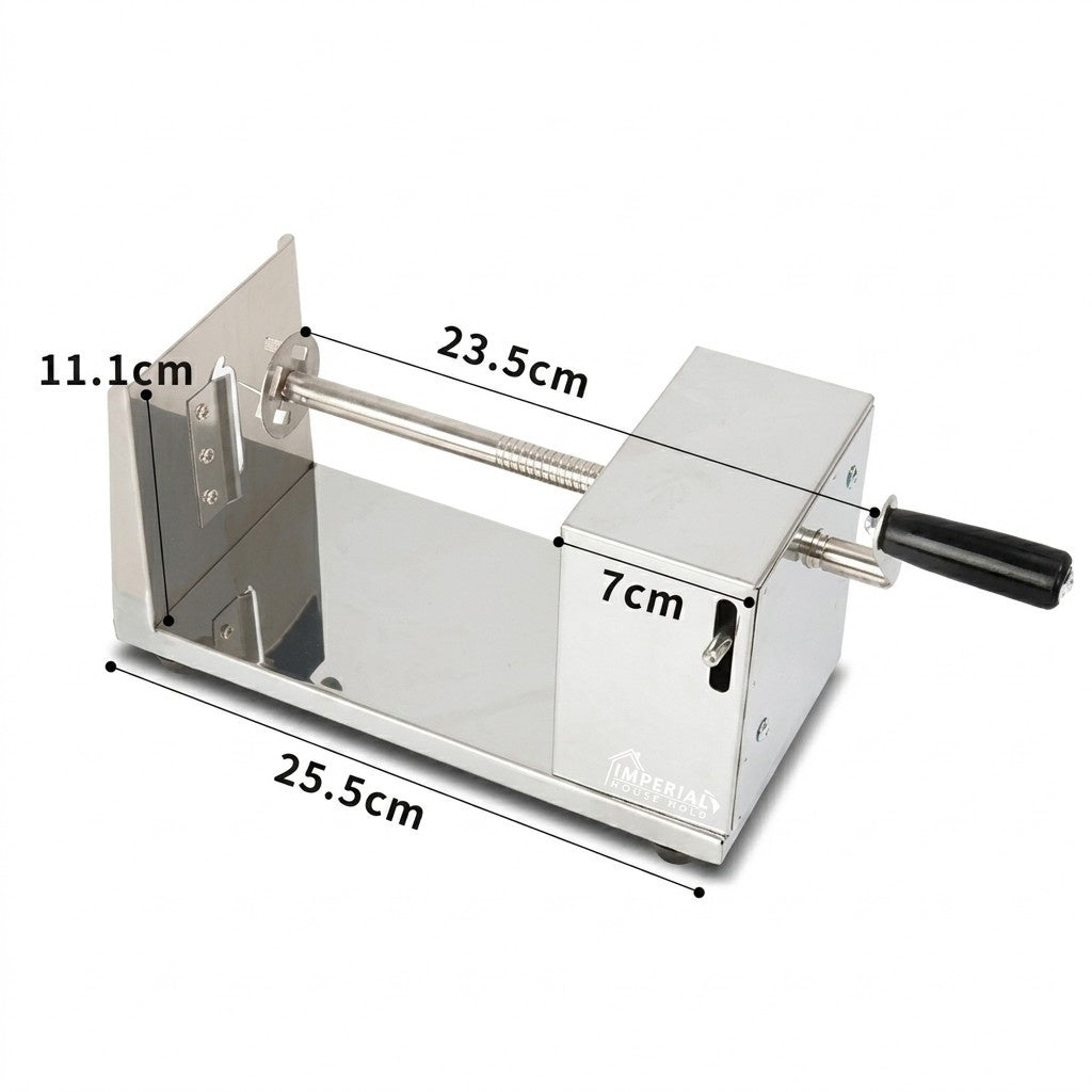 Stainless Steel Manual Spiral Potato Slicer – Professional Twisted Potato Tornado Cutter for Curly Fries and Veggie Spirals image 3