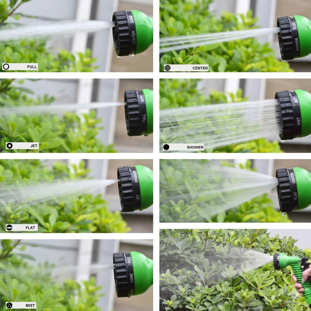 Heavy Duty Expandable Flexible Garden Magic Water Hose Pipe With Spray Gun image 3